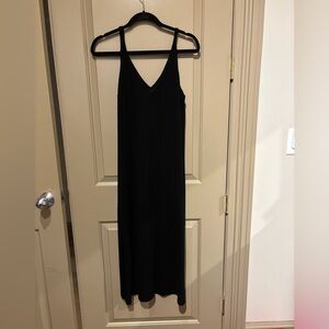 NAADAM Black Cashmere Midi Sweater Dress